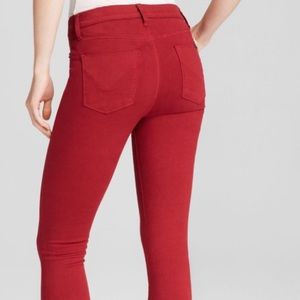 Hudson Red Skinny Nico Midrise size 25